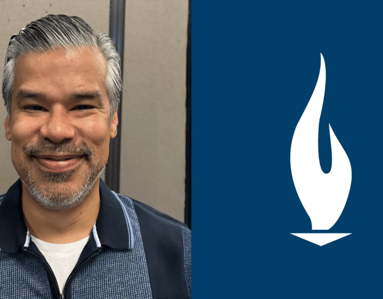 Jesus Solis, a respiratory therapist and instructor at Concorde San Antonio, smiles for camera in a headshot-style photo.