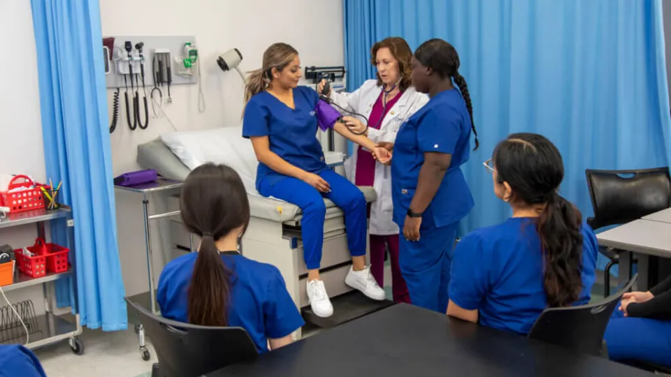 Medical assistant education and training class.