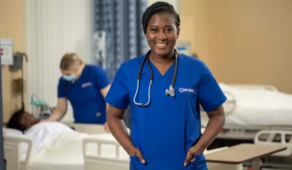 tips for writing a research paper in apa format Prelicensure Nursing student standing in front of nurse and patient simulator..