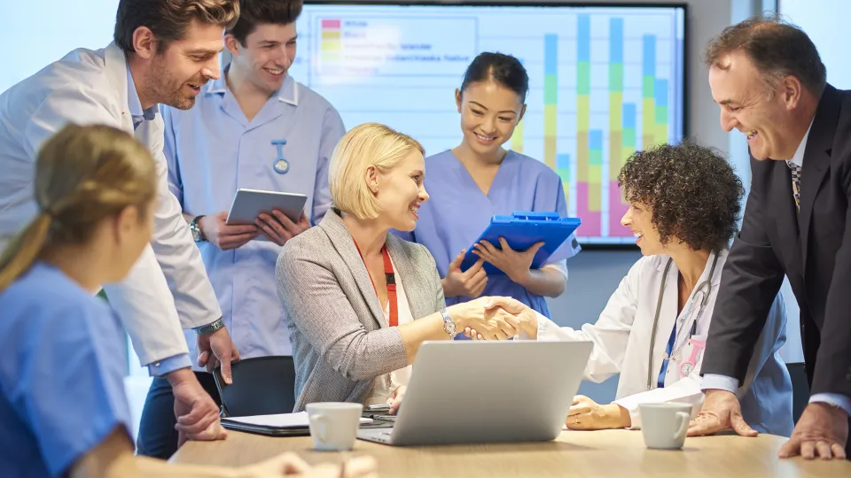 Healthcare Administration Healthcare Administration Team Working Together