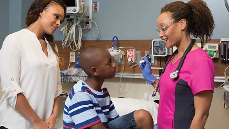 medical assistant and patient medical assistant and patient