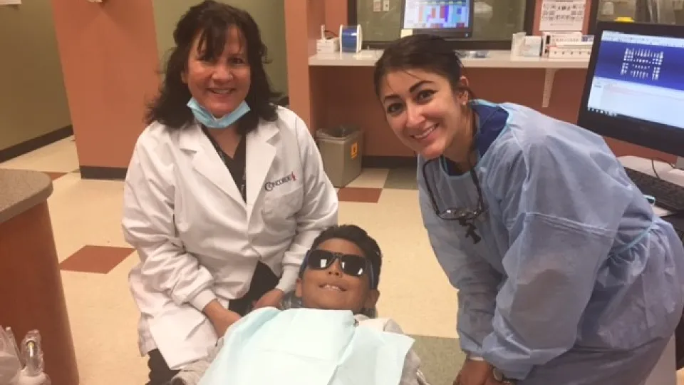 Concorde students provide dental services to local kids. Concorde students provide dental services to local kids.