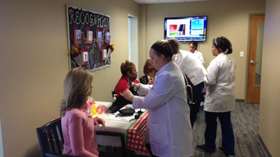 Concorde students and administrators participate in heart health month. Concorde students and administrators participate in heart health month.