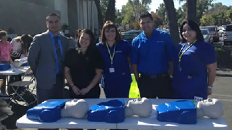safety_fair_0 Students at Concorde's N. Hollywood campus providing CPR training.