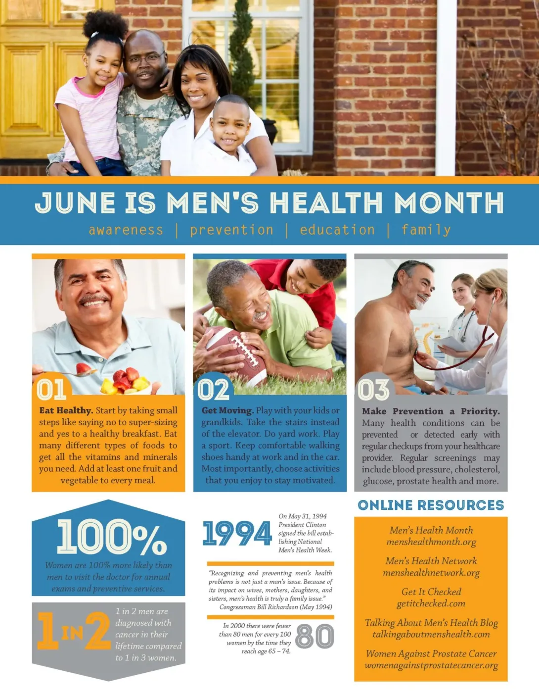June is Men's Health Month